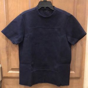 New Christopher Kane scuba felted boxy oversized structured sweatshirt top